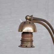 Lampadaire en laiton français du milieu du siècle