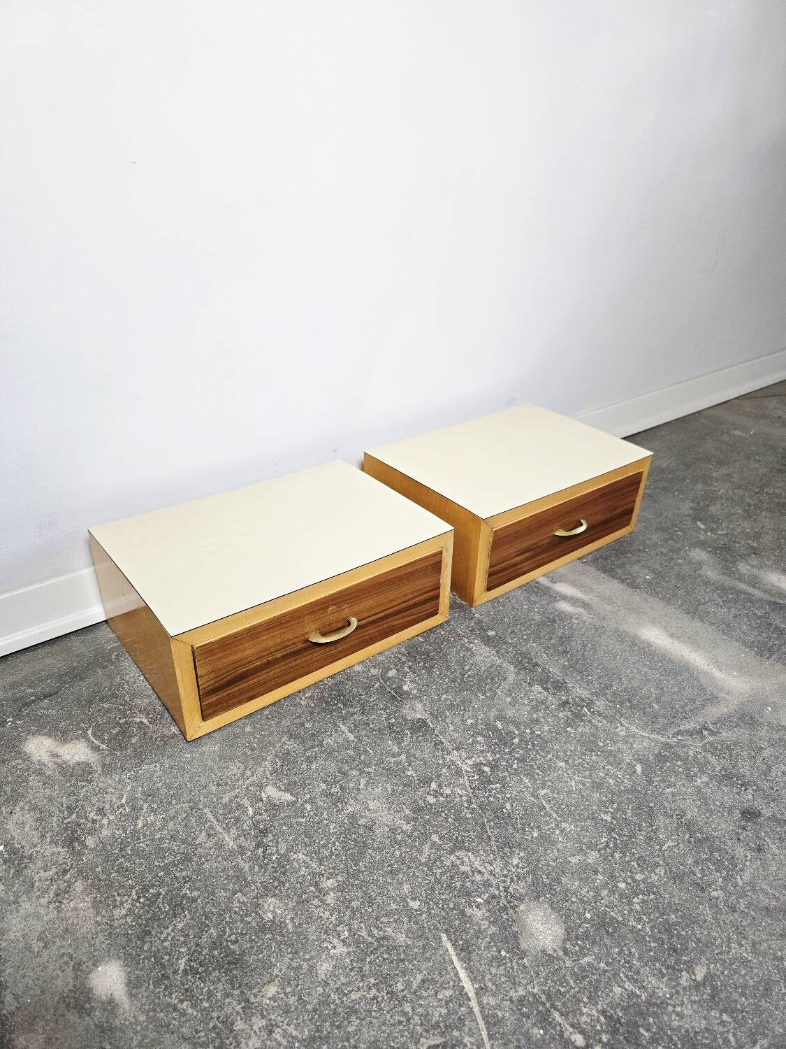 70s Floating Wall-Mounted Nightstand/Drawer