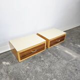 70s Floating Wall-Mounted Nightstand/Drawer