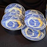 6 assiettes creuses Faience Hollandaise