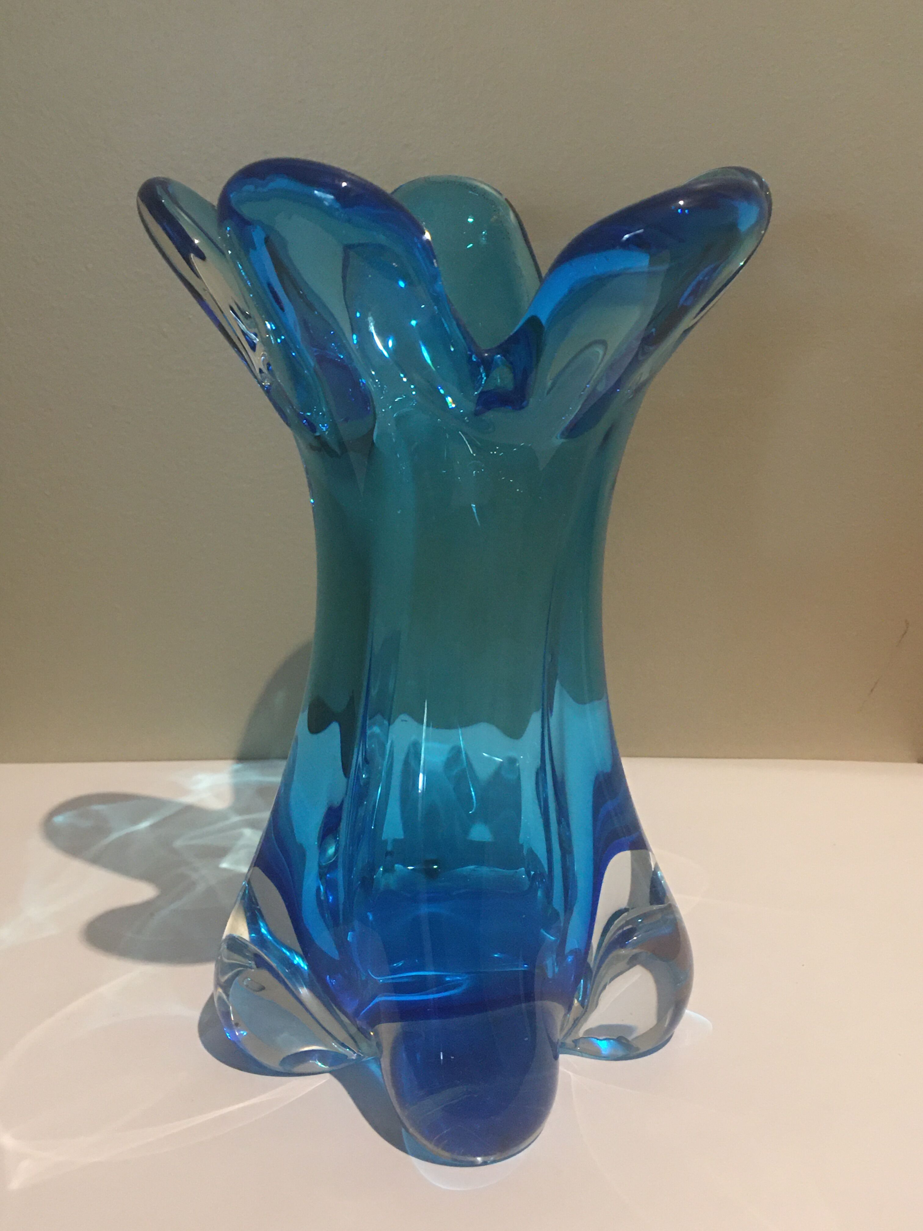 Vintage vase blown glass