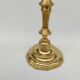 Pair of solid brass candlesticks, early 18th century.
