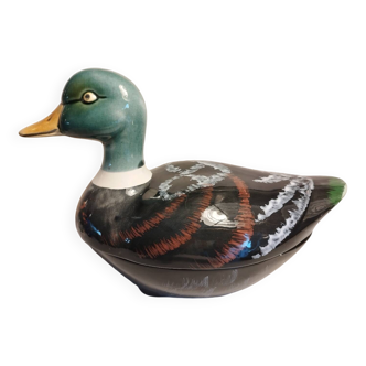 Ceramic duck emptier by Michel Caugant