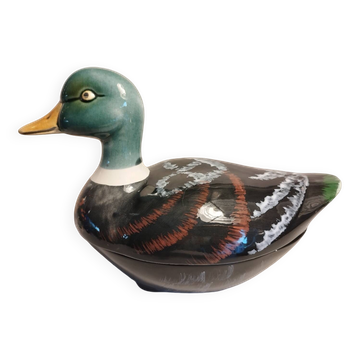 Canard vide-poches en céramique de Michel Caugant