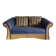 Vintage colonial-style rattan sofa bed
