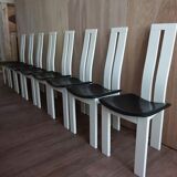 Set of 8 Italian Dining Chairs by Pietro Costantini for Ello, 1970s