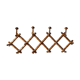 Extendable wooden coat holder