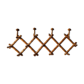 Extendable wooden coat holder