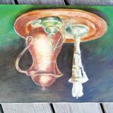 Oil on still life canvas