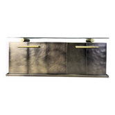 Vintage brass credenza by Belgochrom, 1980s