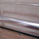 Desk table 120x76cm chrome metal and glass
