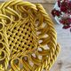 Corbeille vintage en céramique tréssée
