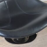 Pair of Tirup Ikea leather armchairs