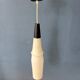 Suspension longue Mid-Century en verre opalin