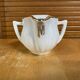 Double sauce boat antique pillivuyt fat lean porcelain white