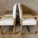Paire de fauteuil refait