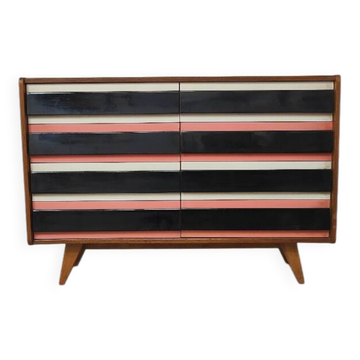 Commode U 453 rose par Jiri Jiroutek pour Interier Praha 1961