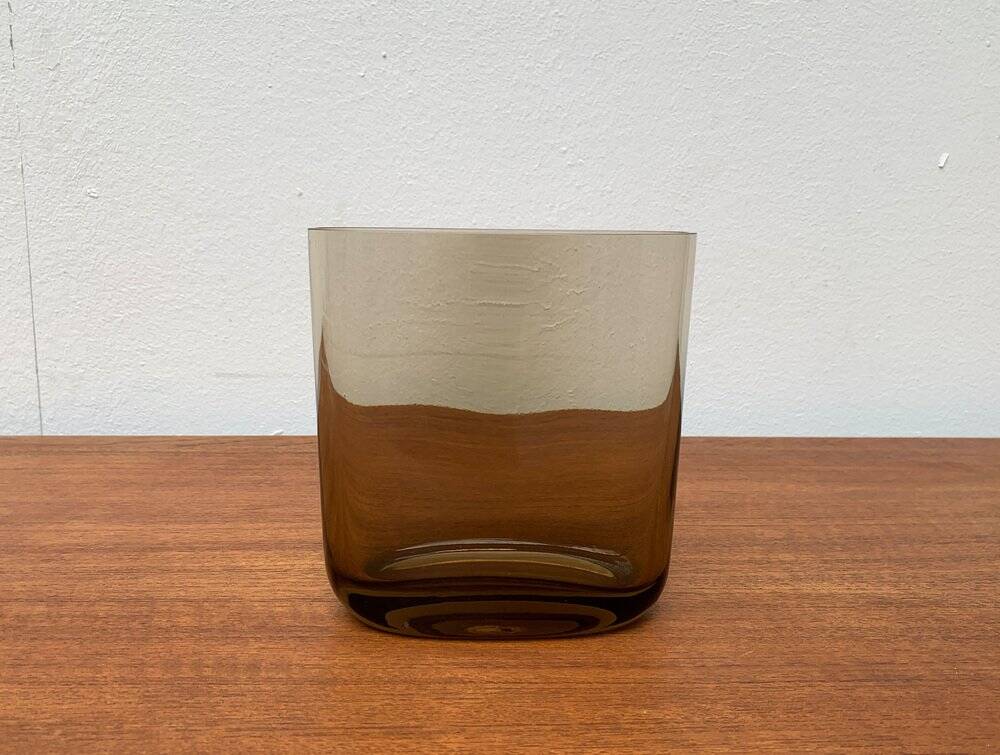Grand vase en verre vintage allemand de Peill & Putzler, années 1970