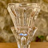 Paire de chandeliers en cristal d'Arques « Bandol » de Longchamp