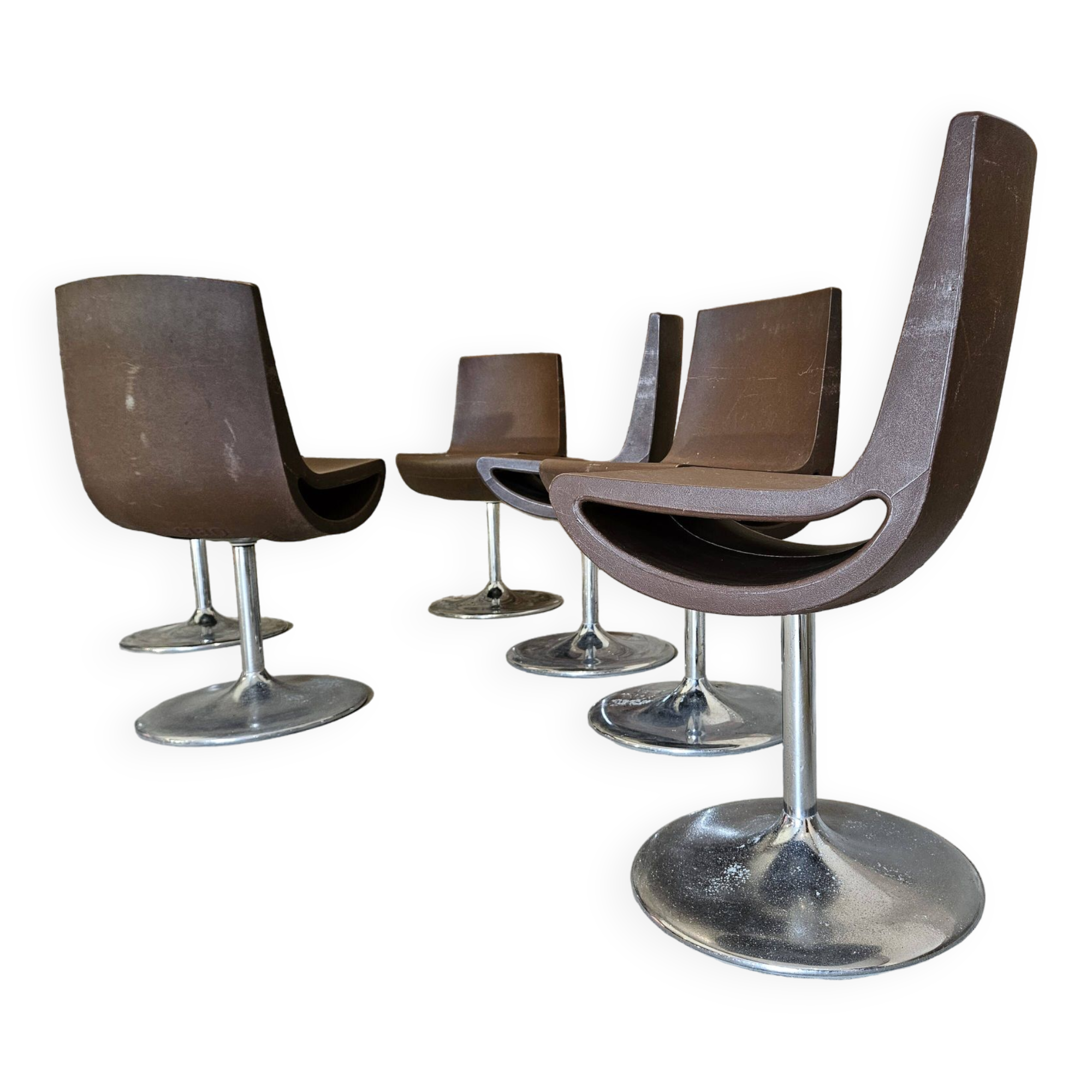 Lot de 6 chaises "Ciao" design Erik Bjornsen
