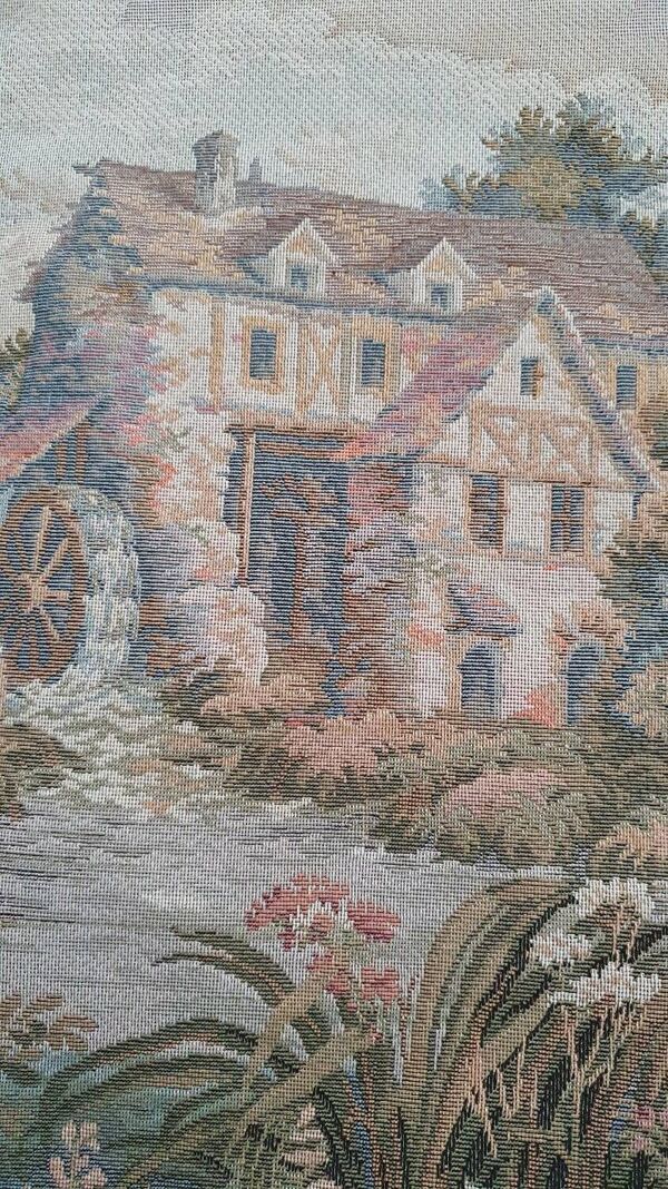 Tapisserie murale scène paysage de campagne