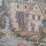 Countryside landscape scene wall tapestry