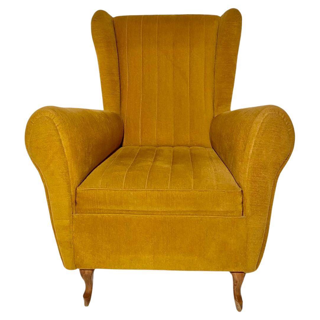 Midcentury Modern Living Room set in Velvet, Italy 1950