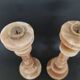 Pair of candlestick candlestick in onyx and brass H28cm TBE