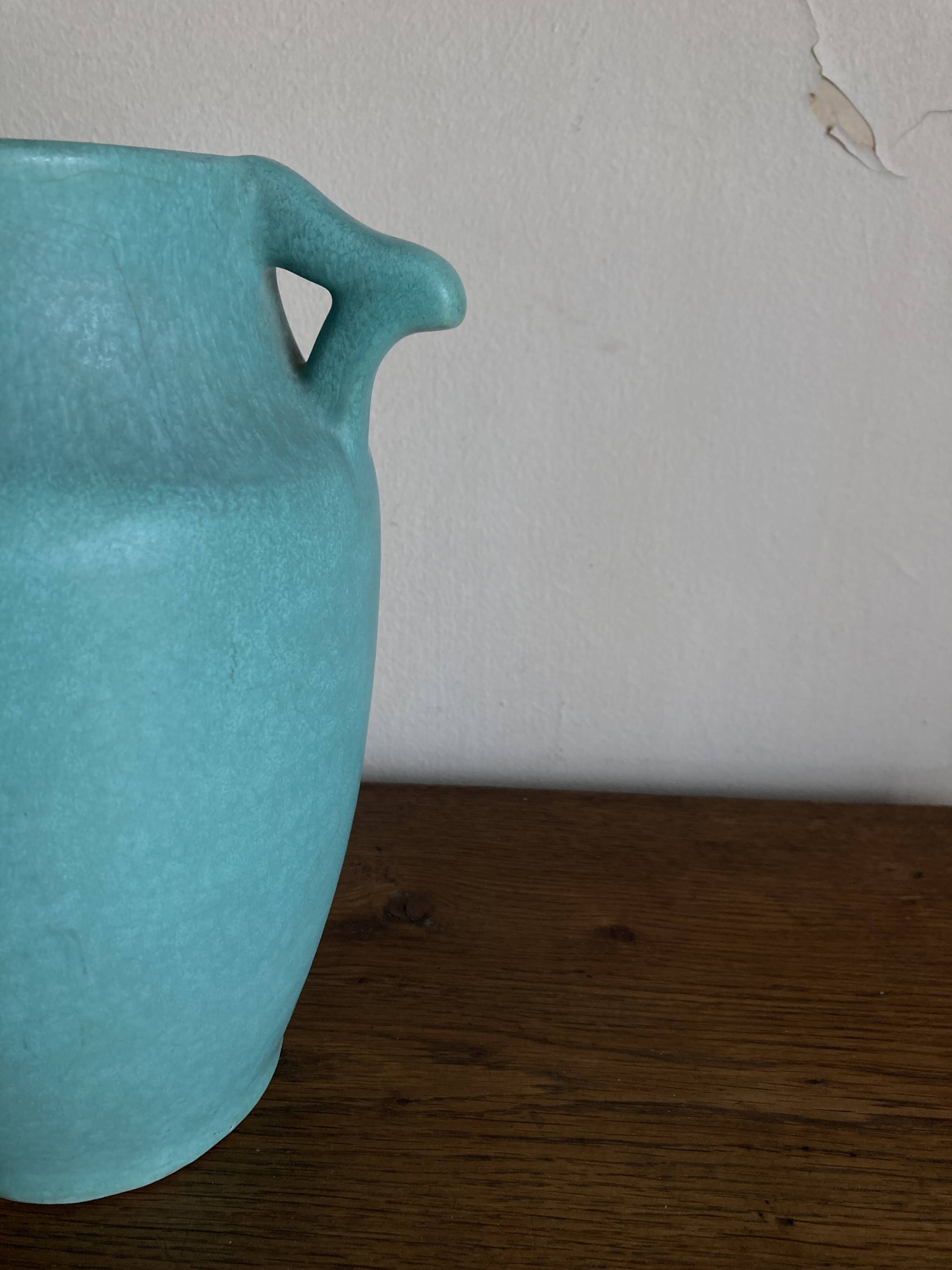 Neo-classical Arts & Crafts vase USA 1930 Weller Pottery Art Nouveau