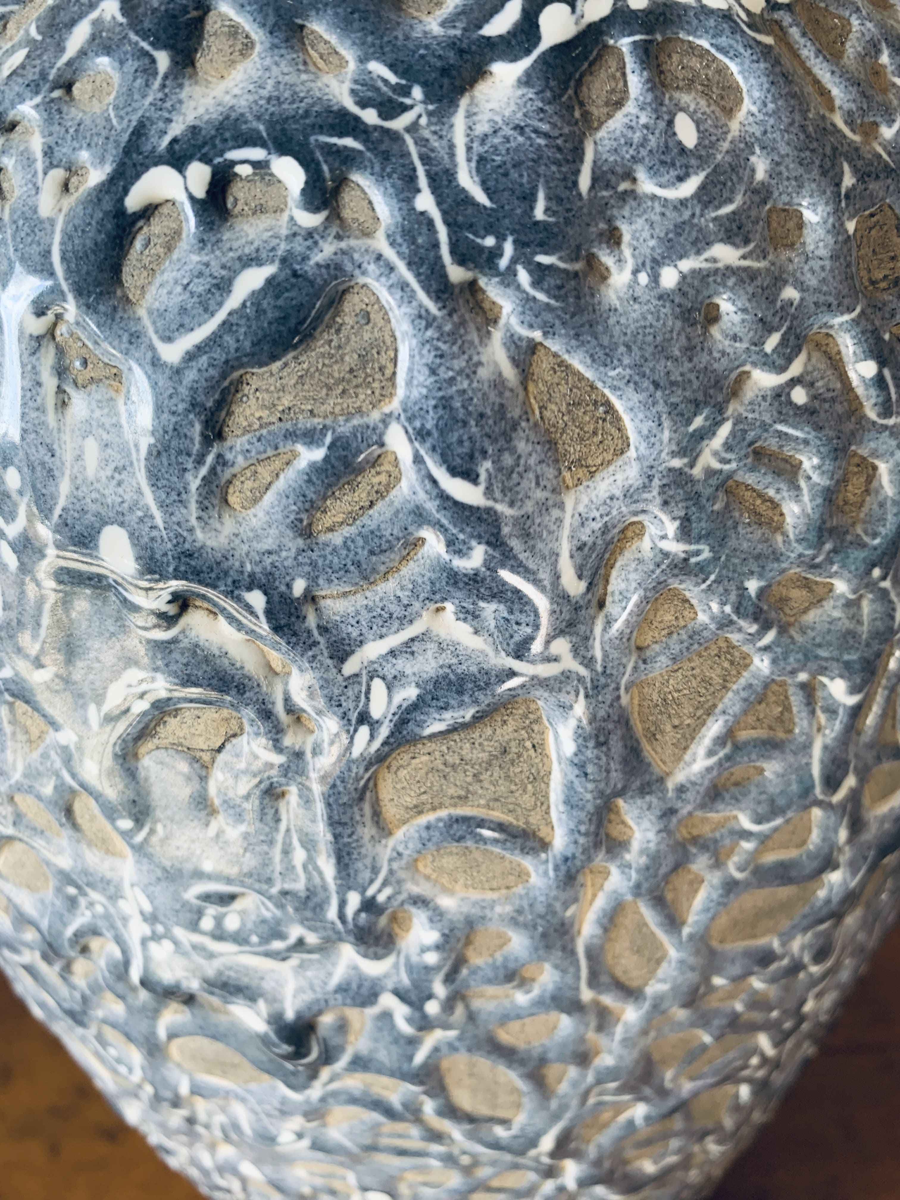 Enamelled ceramic vase La Charentaise