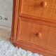 Vintage rattan chest of drawers