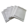 6 White damask cotton napkins 52 x 57 cm