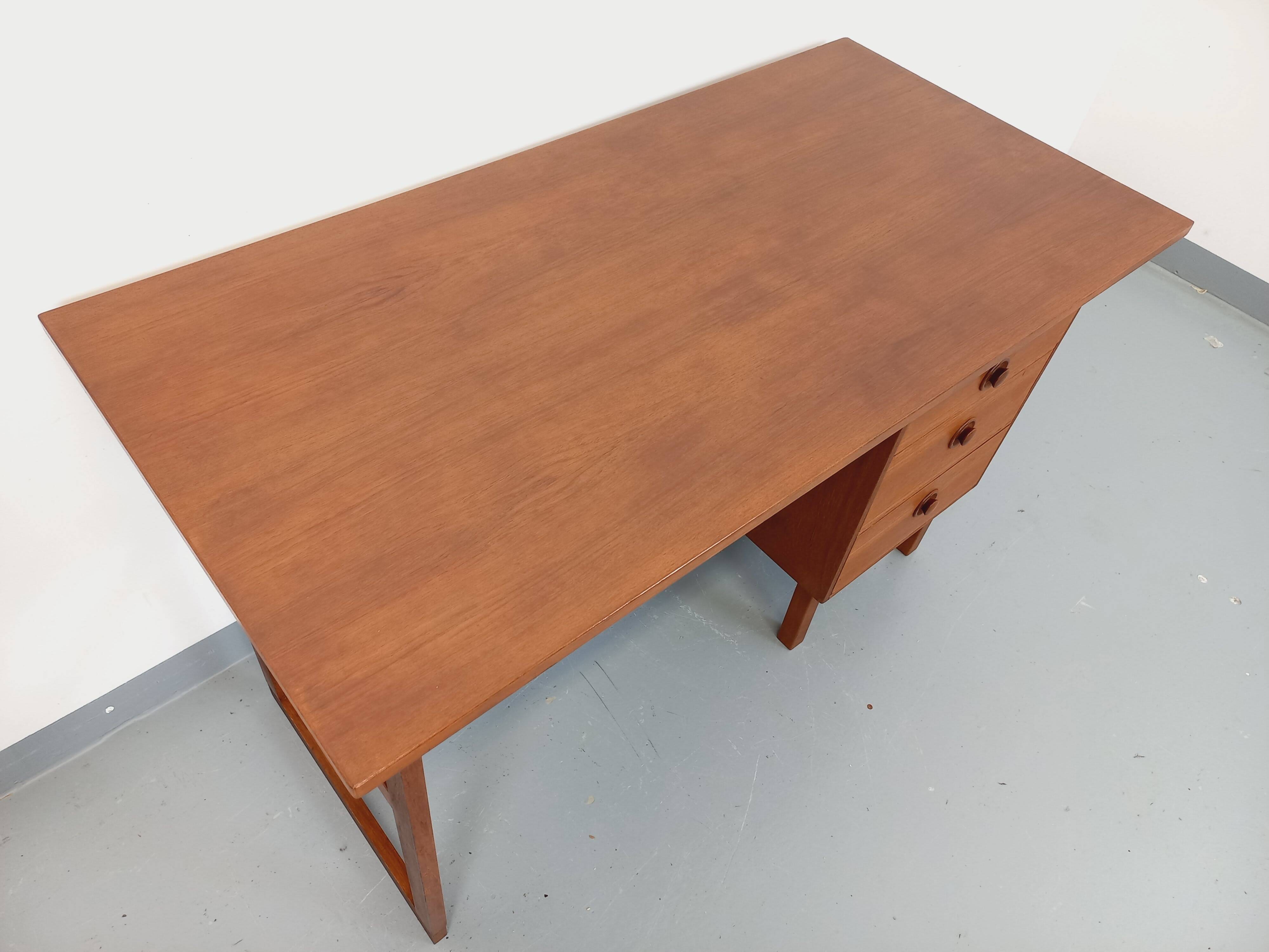 Vintage Scandinavian teak desk from the 60s