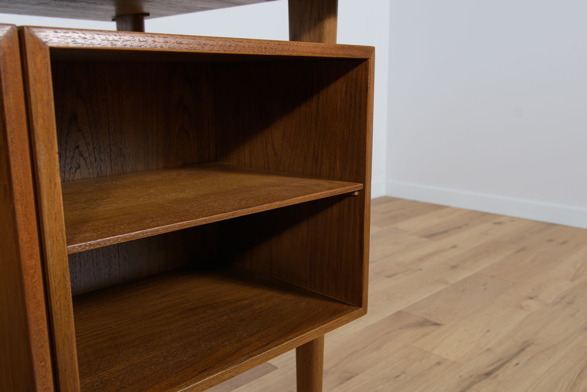 Mid-Century Danish Teak Desk by Kai Kristiansen for Feldballes Møbelfabrik, 1960s