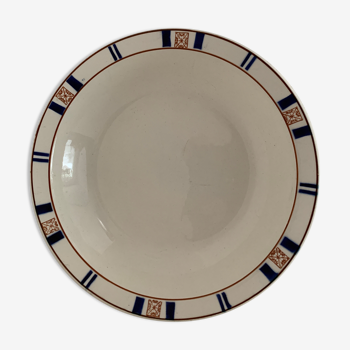 Longwy Blue Orval Service Dish