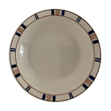 Plat de service Orval bleu Longwy