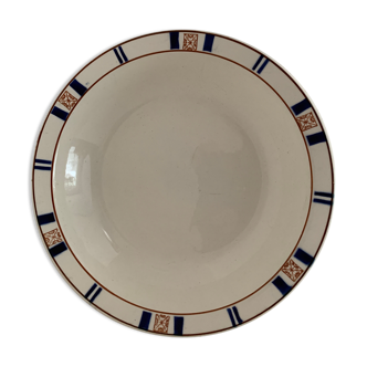 Longwy Blue Orval Service Dish