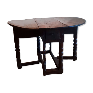 Table ovale à deux battants chêne
