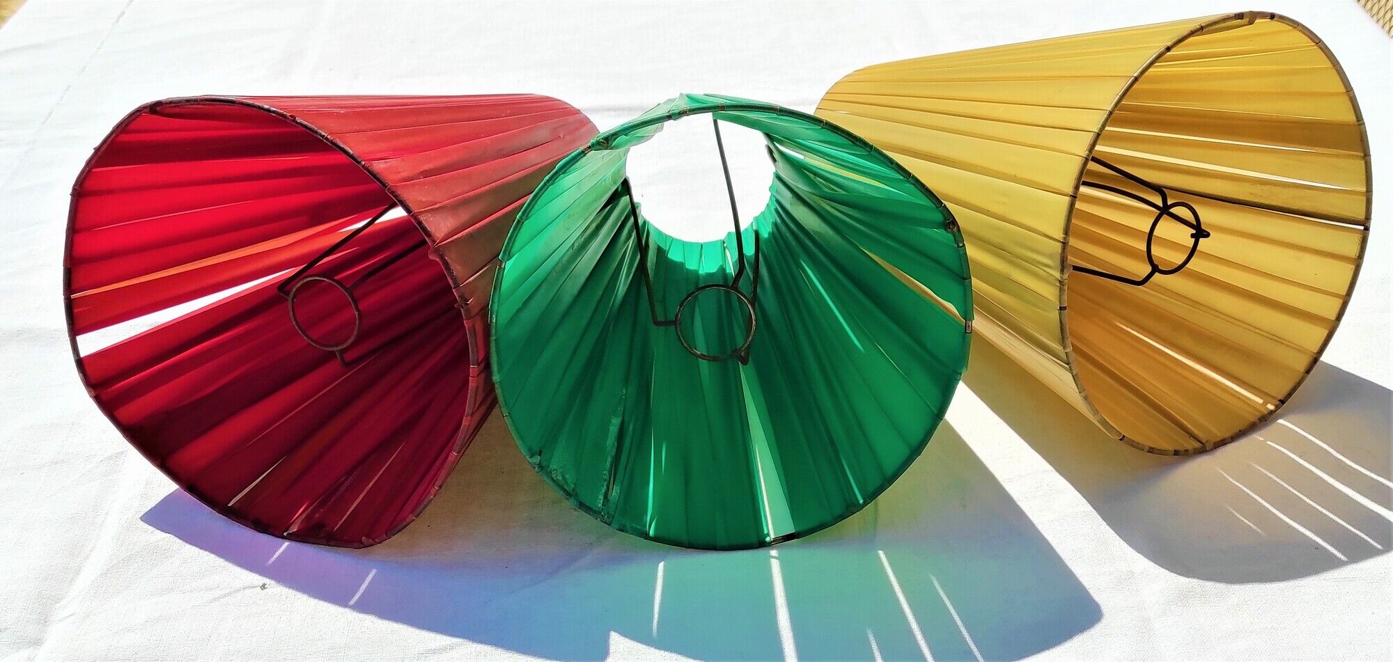 Lampshades day lot of 3 colors