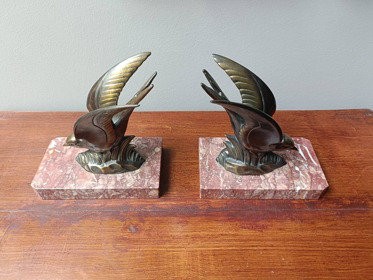 Art Deco Bird Bookends