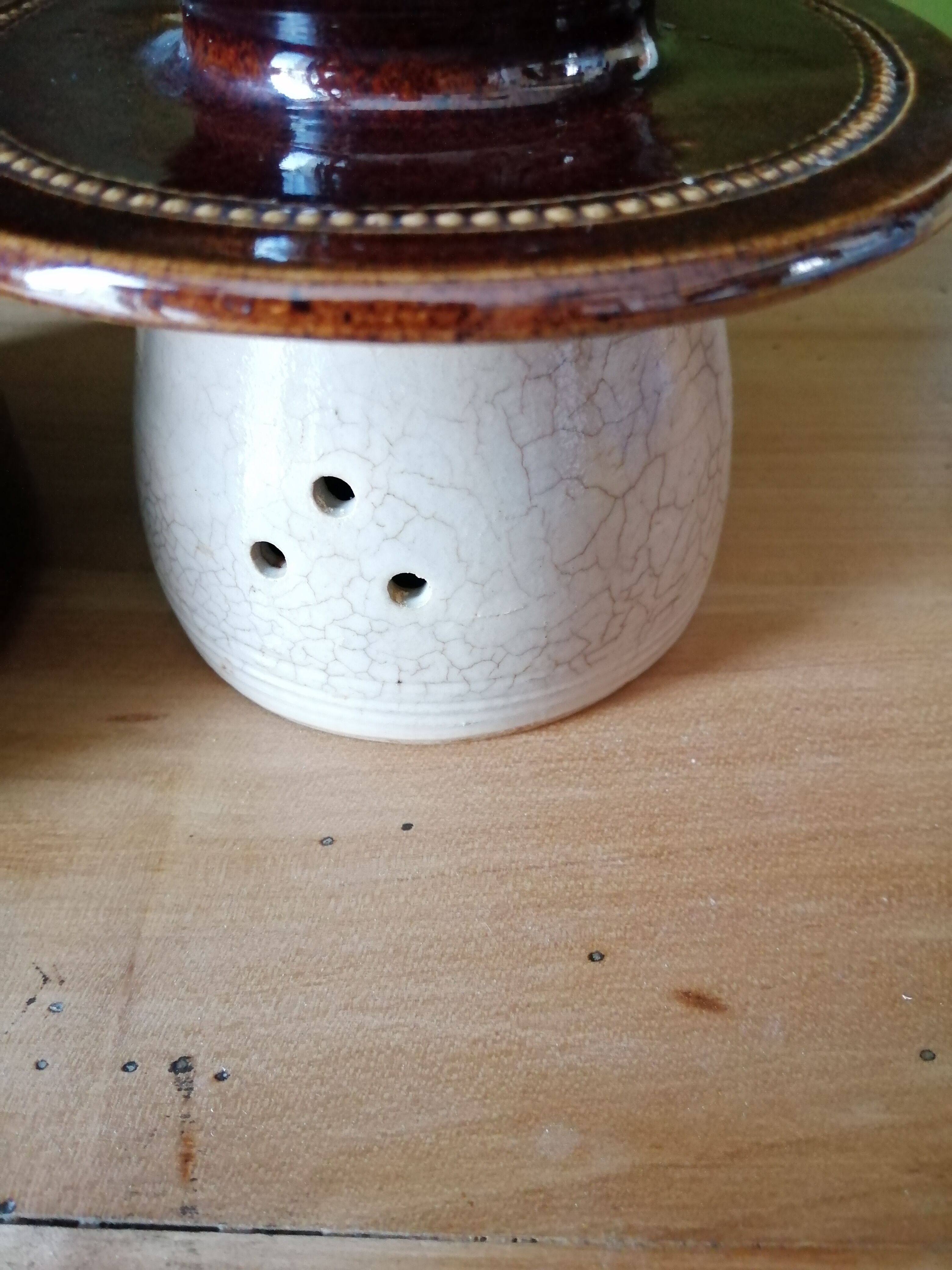 Old sandstone butter maker