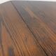 Vintage brutalist hexagonal dining table made of oak from the 1950s.