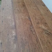 Rustic Burgundy farmhouse table from the 18th century in solid oak.
