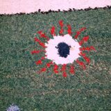 Tapis vintage fait main Gabbeh du Moyen-Orient 140cm x 215cm (1960s)