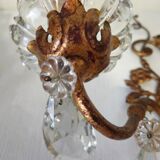 Wall sconce with pendants in Louis XV style