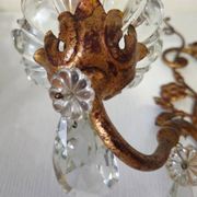 Wall sconce with pendants in Louis XV style