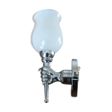 "Hand" Torchiere Wall lamp in chromed brass years 50 60