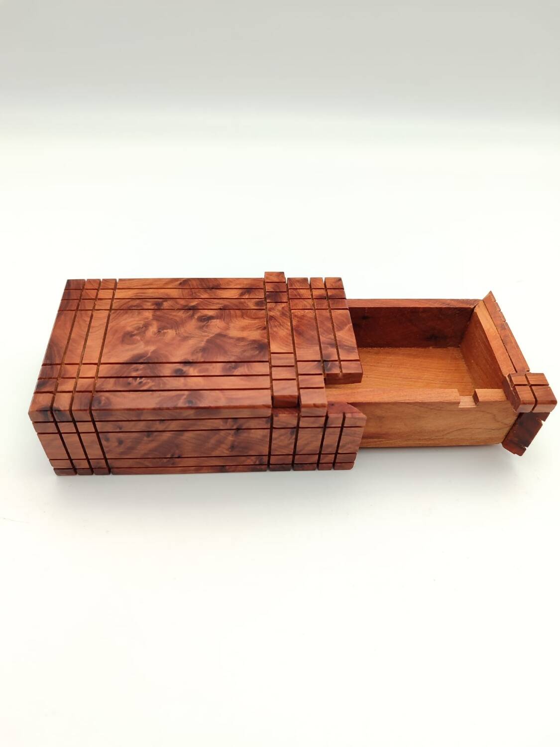 Secret box made of noble thuya wood