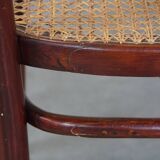 Original vintage Thonet design bistro chair with matte seat