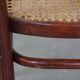 Original vintage Thonet design bistro chair with matte seat